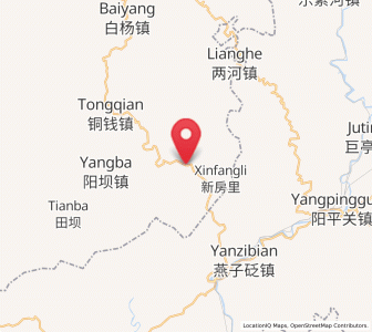 Map of Tuohe, Gansu