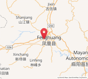 Map of Tuojiang, Hunan