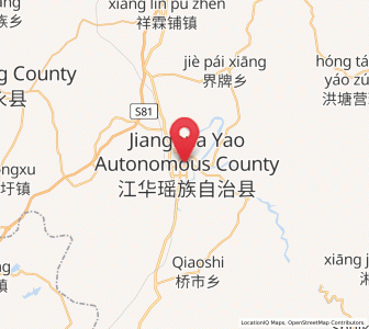 Map of Tuojiang, Hunan