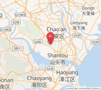 Map of Tuopu, Guangdong
