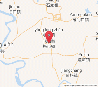 Map of Tuoshi, Hubei