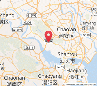 Map of Tuotang, Guangdong