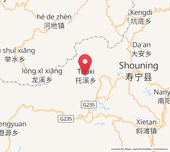 Map of Tuoxi, Fujian