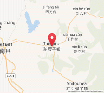 Map of Tuoyaozi, Heilongjiang