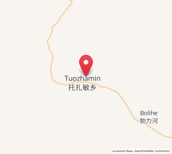 Map of Tuozaminnutuke, Inner Mongolia