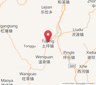 Map of Tuping, Guizhou