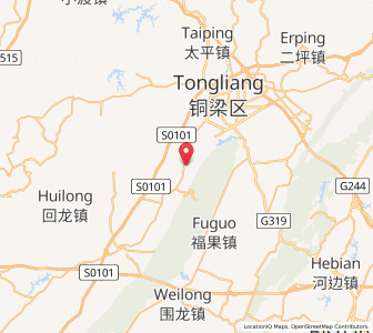 Map of Tuqiao, Chongqing