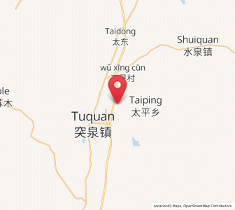 Map of Tuquan, Inner Mongolia