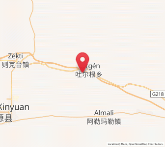 Map of Türgen, Xinjiang