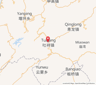 Map of Tuxiang, Chongqing