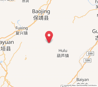 Map of Tuzha, Hunan