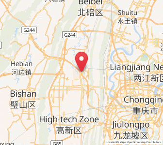 Map of Tuzhu, Chongqing