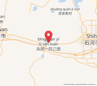 Map of Ulan Us, Xinjiang