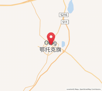 Map of Ulan, Inner Mongolia