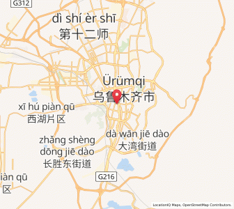 Map of Ürümqi, Xinjiang
