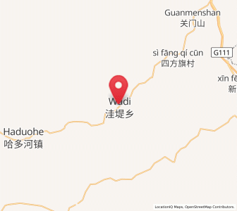Map of Wadi, Inner Mongolia