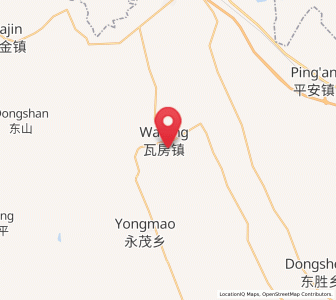 Map of Wafang, Jilin