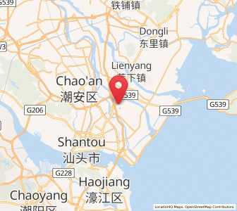 Map of Waisha, Guangdong