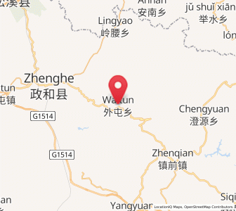 Map of Waitun, Fujian