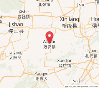 Map of Wan’an, Shanxi