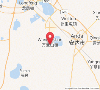 Map of Wanbaoshan, Heilongjiang
