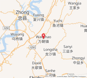 Map of Wanchao, Chongqing