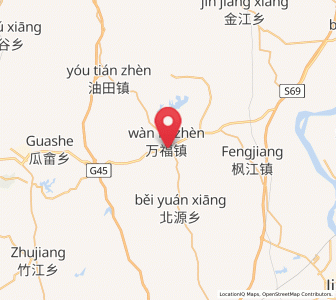 Map of Wanfu, Jiangxi