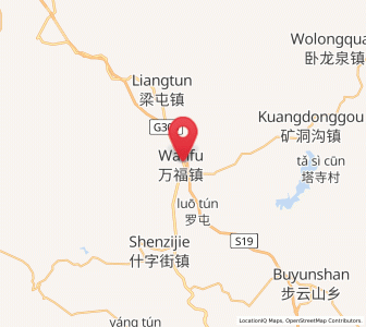Map of Wanfu, Liaoning