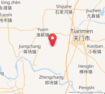Map of Wangchang, Hubei
