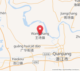 Map of Wangchang, Hubei
