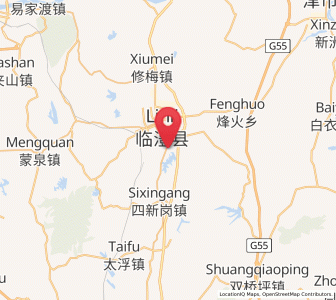 Map of Wangcheng, Hunan
