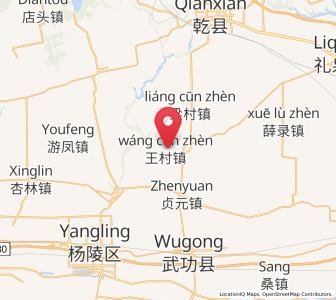 Map of Wangcun, Shaanxi