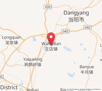 Map of Wangdian, Hubei