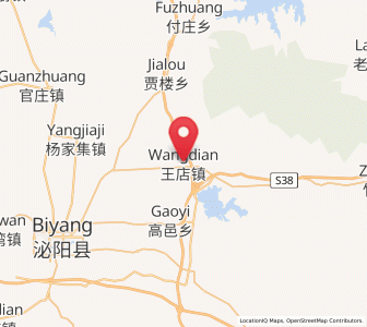 Map of Wangdian, Henan