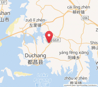Map of Wangdun, Jiangxi