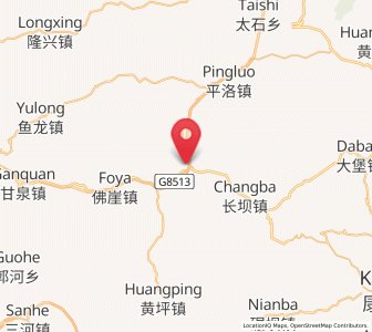Map of Wangguan, Gansu