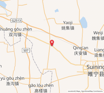 Map of Wangji, Jiangsu