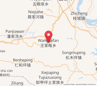 Map of Wangjiafan, Hubei