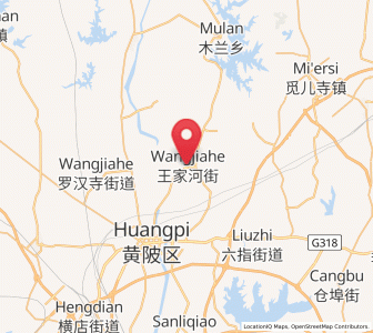 Map of Wangjiahe, Hubei