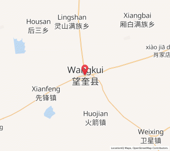 Map of Wangkui, Heilongjiang