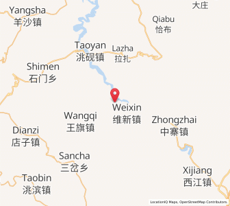 Map of Wangqi, Gansu