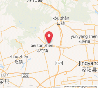 Map of Wangqiao, Shaanxi
