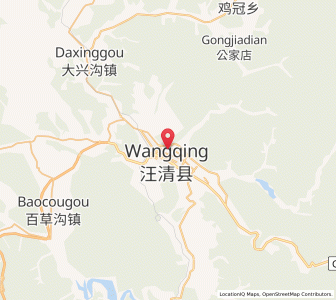 Map of Wangqing, Jilin