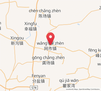 Map of Wangshi, Hubei