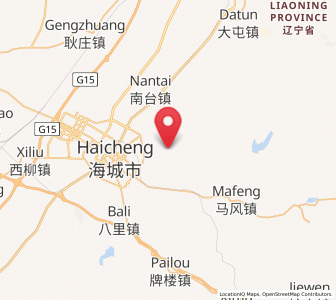 Map of Wangshi, Liaoning