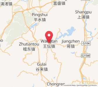 Map of Wangtan, Zhejiang