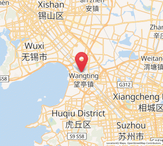 Map of Wangting, Jiangsu