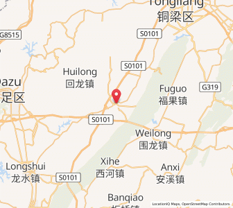 Map of Wangu, Chongqing