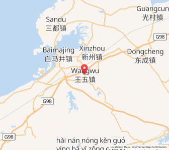 Map of Wangwu, Hainan