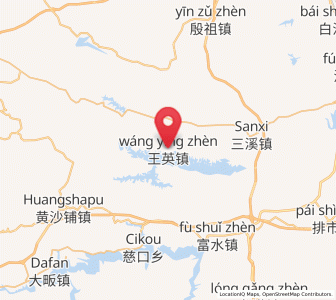 Map of Wangying, Hubei